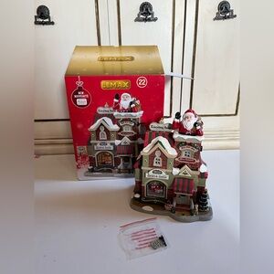 Lemax Christmas Village 2023 The Santa Shop  In the Original Box Holiday decor